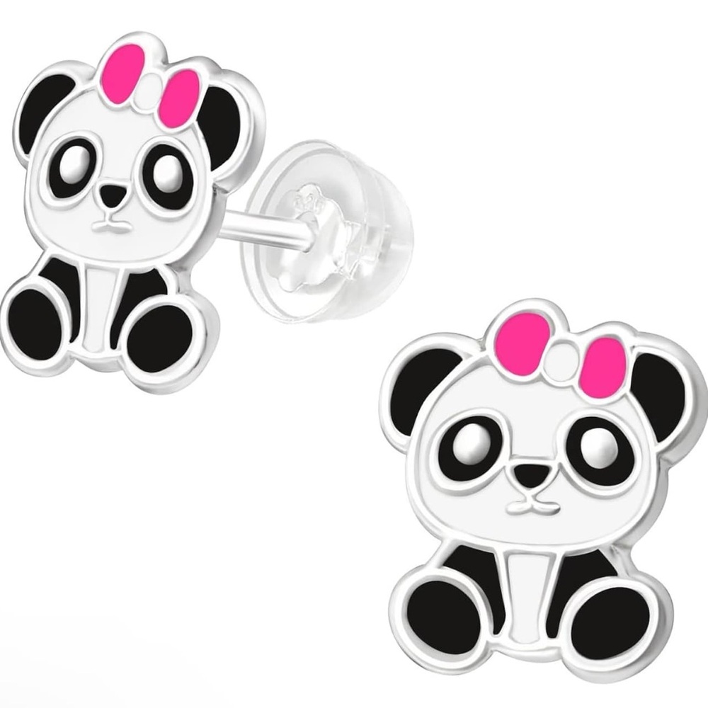 Children's Cute Panda Stud Earrings